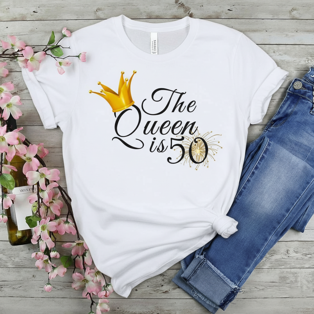 Queen is 50 Birthday shirt